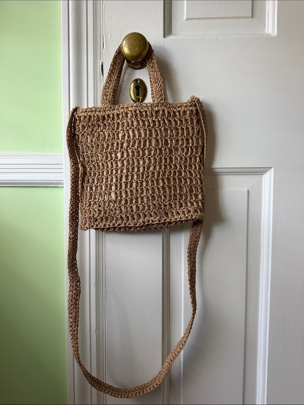 Madewell crossbody rattan bag